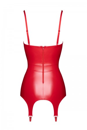 Corset à jarretelles Bombshell F368 - Noir Handmade