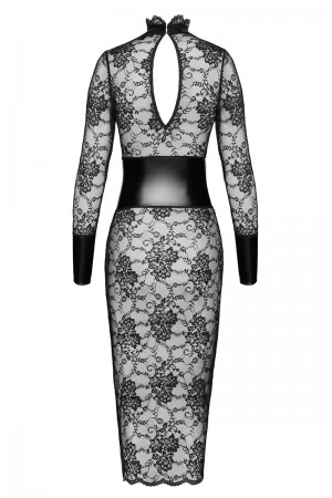 Robe corset Noirelle F375 - Noir Handmade