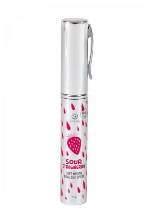 Spray sexe oral et bouche humide à la fraise acide