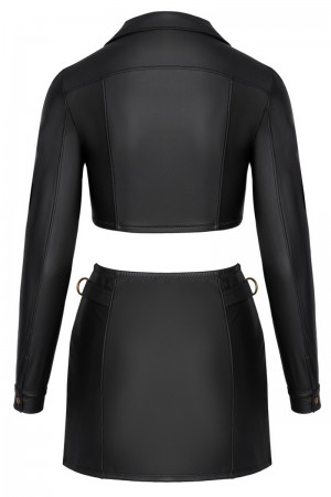 Ensemble top et jupe courte noir - Cottelli PARTY