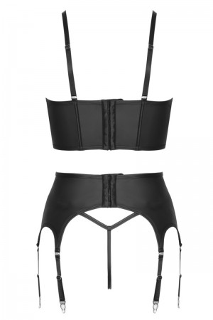 Ensemble lingerie 3 pièces avec porte-jarretelles - Cottelli PARTY