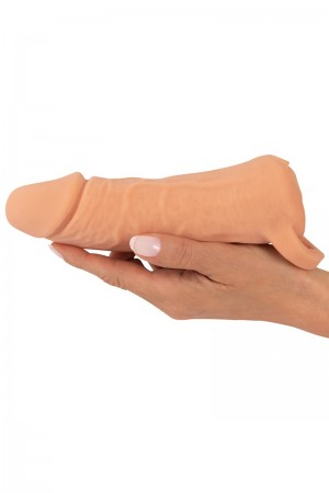 Masturbateur et extension de pénis  18,5 cm - Nature Skin