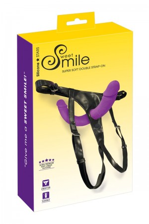 Double Strap-On ultra doux - Sweet Smile