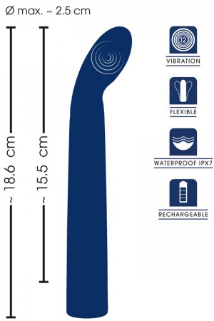 Vibro point G flexible 18,6 x 2,5 cm - Sweet Smile
