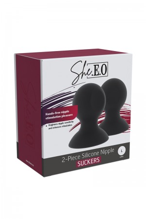 Suceurs de mamelons en silicone  taille L - She.E.O