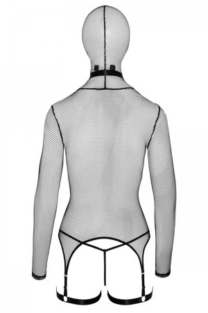 Ensemble lingerie résille et accessoires BDSM - Bad Kitty