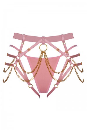 String harnais rose - Bad Kitty