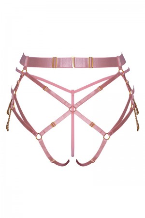 String harnais rose - Bad Kitty