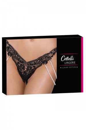 String Rio avec chaines de perles - Cottelli LINGERIE