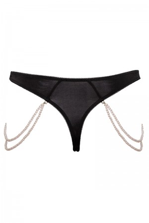 String Rio avec chaines de perles - Cottelli LINGERIE