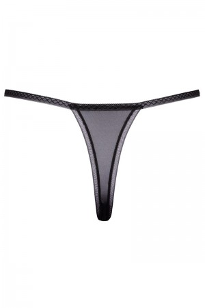 String ouvert Fleur brodée - Cottelli LINGERIE
