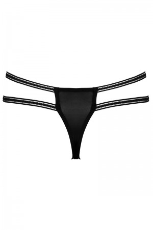 String ouvert Rio noir en dentelle - Cottelli LINGERIE