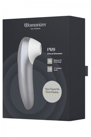 Stimulateur clitoridien Womanizer Pro argent