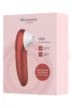 Stimulateur clitoridien Womanizer Pro rouge
