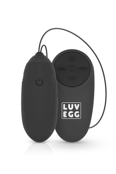 Oeuf vibrant télécommandé noir - LUV EGG