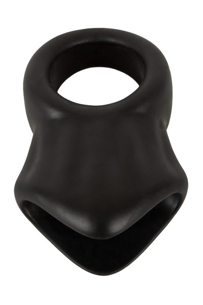 Cock Ring avec Ball Stretcher liquid silicone - Erecto