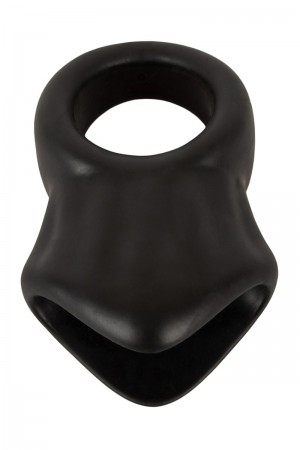 Cock Ring avec Ball Stretcher liquid silicone - Erecto