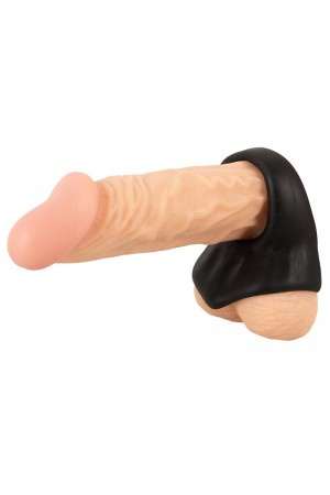 Cock Ring avec Ball Stretcher liquid silicone - Erecto