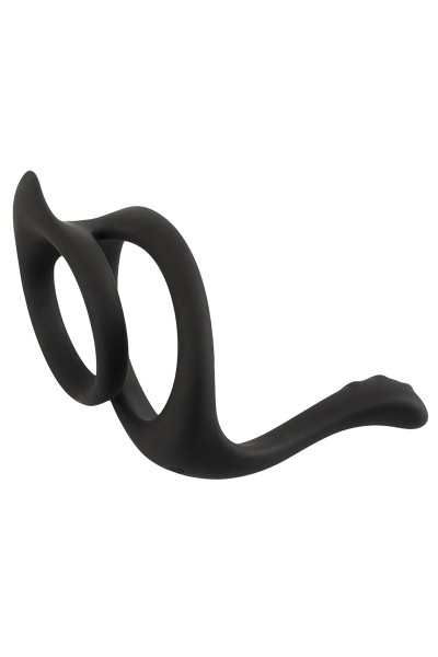 Cock & Ball Ring liquid silicone avec écarteur de périnée - Erecto