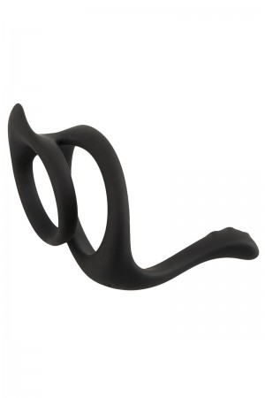 Cock & Ball Ring liquid silicone avec écarteur de périnée - Erecto
