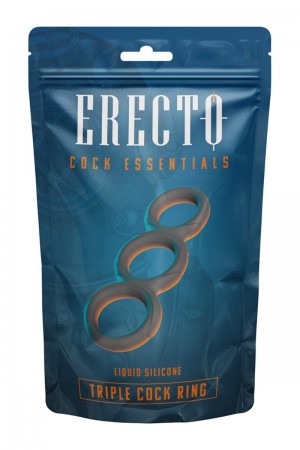 Triple Cock Ring liquid silicone - Erecto