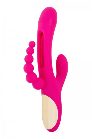 Triple vibro avec langue oscillante - Sweet Smile